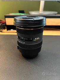 Obiettivo Sigma 10-20mm f/4-5.6 attacco Canon