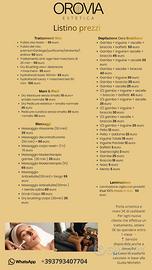 Estetista qualificata anche a domicilio