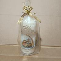 Candela natalizia con Natività