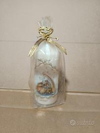 Candela natalizia con Natività