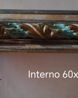 ANTICA CORNICE DI LEGNO LAVORATO 