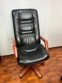 Sedia da ufficio in pelle