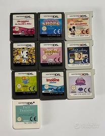 lotto 10 giochi nintendo ds e 3ds