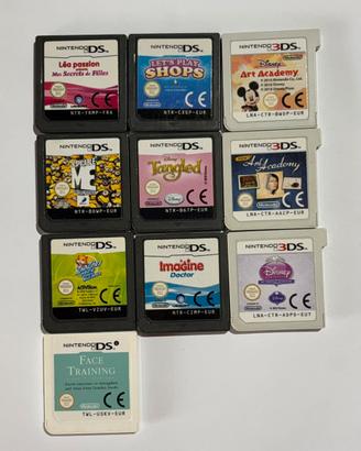 lotto 10 giochi nintendo ds e 3ds