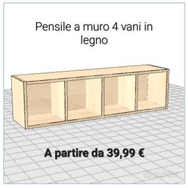 Pensile a muro/terra per soggiorno