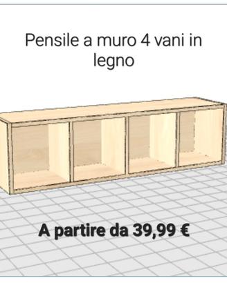 Pensile a muro/terra per soggiorno