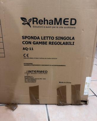 Sponda letto singola con gambe regooabili