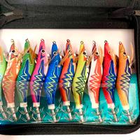 Set di 10 totanare multicolore misura 2,5/0