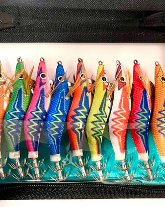 Set di 10 totanare multicolore misura 3,5