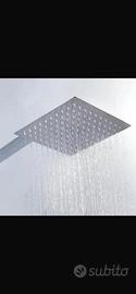 SOFFIONE DOCCIA ACCIAIO INOX QUADRATO