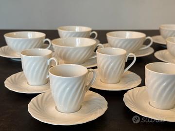 Servizio Eshenbach caffè e tè porcellana bianca