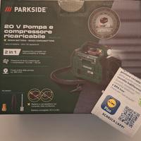 compressore gonfia sgonfia Parkside garanzia