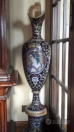 Grande anfora Rubboli XIX sec. Maiolica a lustro