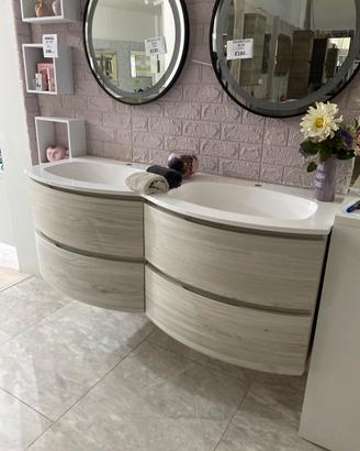Mobile bagno doppio lavabo 140 cm
