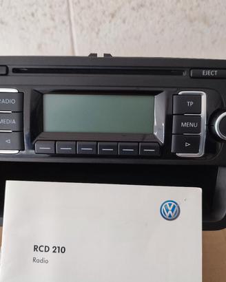 Autoradio VW RCD 210 nuova 
