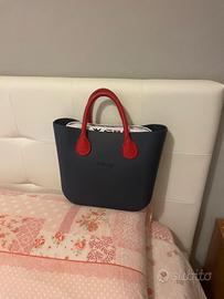 Borsa o-bag originale blu e rossa