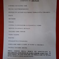materiale di cucina vario