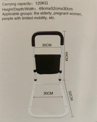 Sponda letto per mobilità limitata e anziani