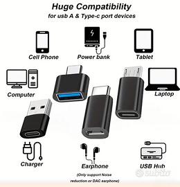 Adattatore USB-C a Micro USB
convertitore