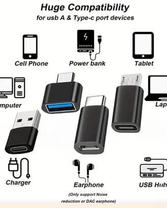 Adattatore USB-C a Micro USB
convertitore