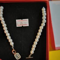 collana di perle acciaio 