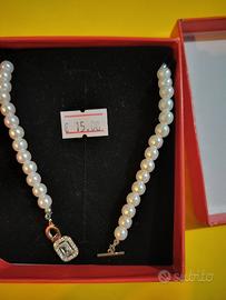 collana di perle acciaio 