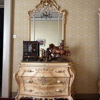 Cassettiera veneziana dipinta a mano, 3 cassetti