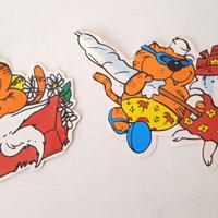 Coppia Di Adesivi Isidoro - Mister Day Anni '80