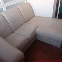 divano in pelle 3 posti+ chaise longue