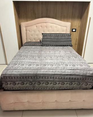 Letto contenitore con materasso