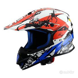 Casco astone mx600 giant blu/bianco/rosso