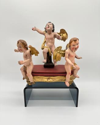 Antichi angeli putti cherubini arte sacra trittico