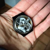 Set di 2 casse di orologi Swatch anni 90
