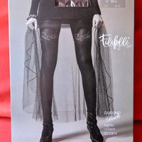 Collant microfibra, con strass Rock 