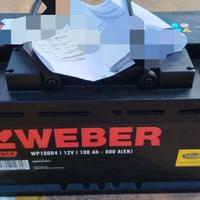 batteria WEBER 100Ah 800