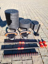 set manubri regolabili  39 kg