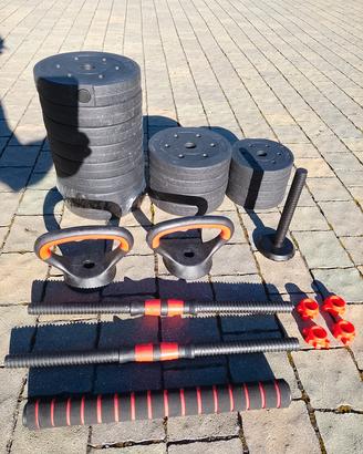 set manubri regolabili  39 kg
