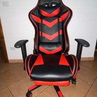 Sedia gaming con ruote