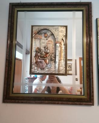quadro in argento in bassorilievo 