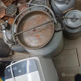 n6 bidoni x latte alluminio vecchi 