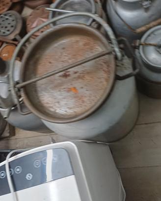 n6 bidoni x latte alluminio vecchi 