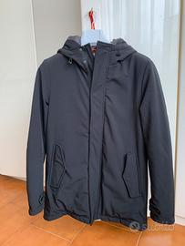 Giubbotto invernale nero nuovo con cappuccio Tg L