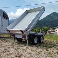 Carrello rimorchio auto ribaltabile doppio asse