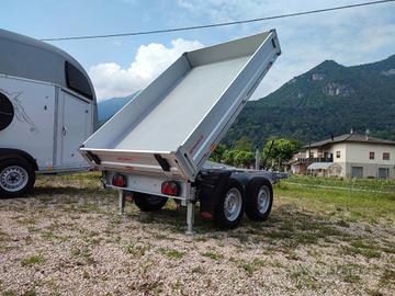 Carrello rimorchio auto ribaltabile doppio asse