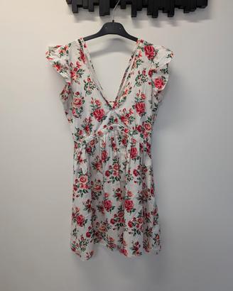 Vestito estivo bianco a fiori