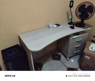 Scrivania più letto una pazza e mezzo con rete e m