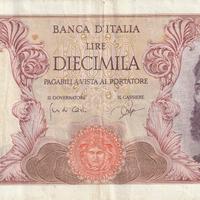 10 MILA LIRE SERIE MICHELANGELO DEC. 03/07/1962