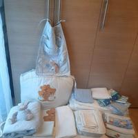 Corredo lettino completo - materiali anallergici