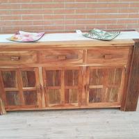 CREDENZA ETNICA PALISSANDRO MASSICCIO