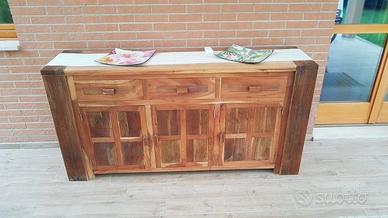 CREDENZA ETNICA PALISSANDRO MASSICCIO